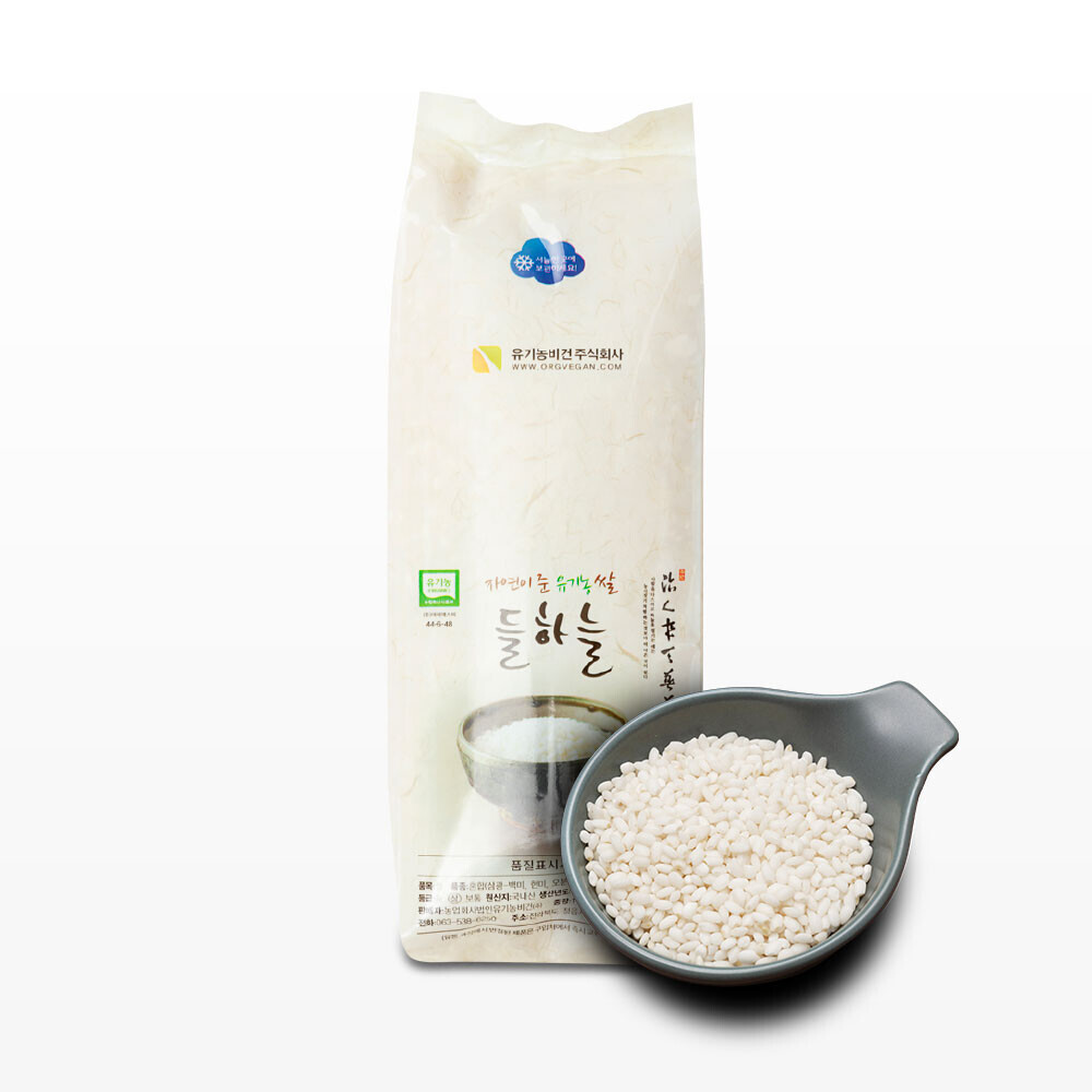 찰백미 / 10kg / 들하늘 유기농쌀